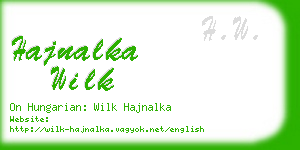 hajnalka wilk business card